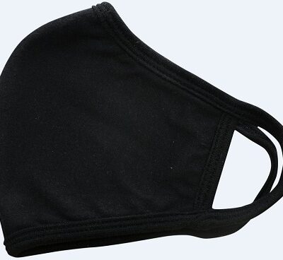CRE8TION-Three Layer Fabric Face Mask Black