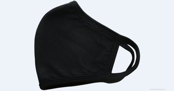 CRE8TION-Three Layer Fabric Face Mask Black